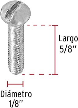 TORNILLO 13mm 1/8" X 5/8" TIPO ESTUFA.                 TORE-1/8X5/8.