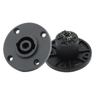 JACK PARA AUDIO PROF 4 PIN BASE REDONDA.                     JA-256.