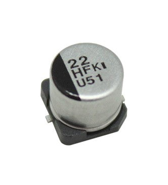 CAPACITOR ELECTROLITICO SMD (EEE-FK1H220FP) 22uF 50V.                       CESMD-22/50V