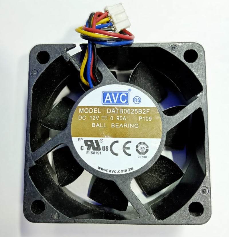 VENTILADOR DE PLASTICO 60X60X25 .90A 12VCD.       VENT-602512VCD.