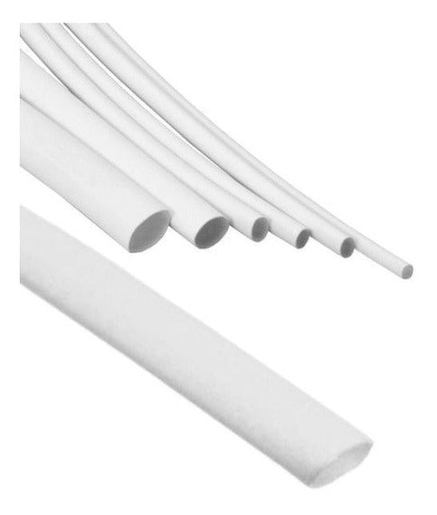 METRO DE TUBO DE THERMO CONTRACTIL (THERMOFIT) 3/8 9.50mm" BLANCO.                   THER-3/8B