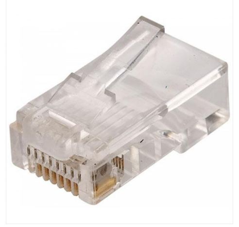 CONECTOR MODULAR RJ45 DE 8 CONTACTOS.                           300-168