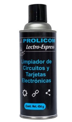 LIMPIADOR PARA TARJETAS ELECTRONICAS 454 Grs LECTRO-EXPRESS