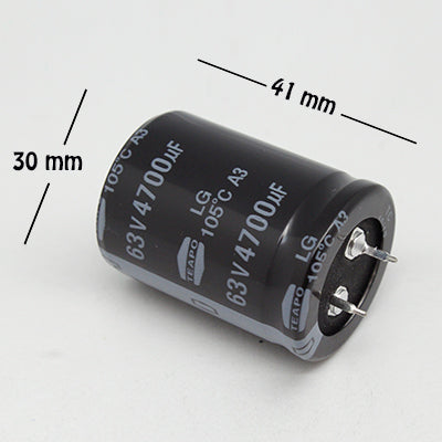 CAPACITOR ELECTROLITICO TIPO RADIAL 4700UF 63V.                      CE-4700/63V