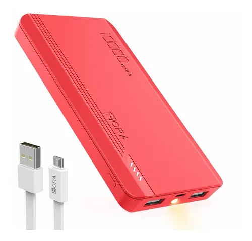 BATERIA PORTATIL 10000mAh CARGA RAPIDA USB DUAL