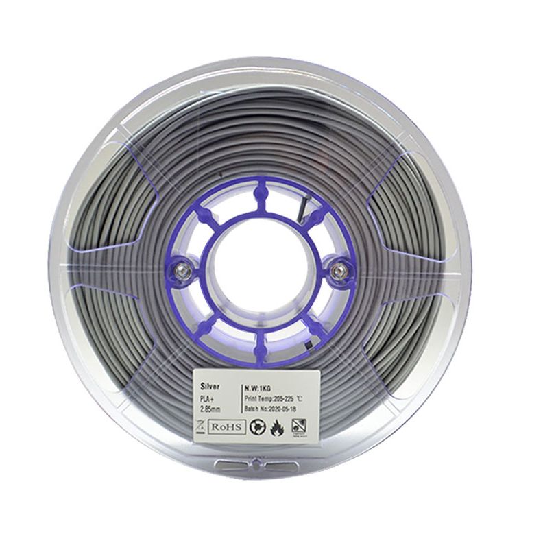 FILAMENTO PLA 1.75MM  PREMIUM 1KG GRIS MARCA COLOR PLUS.                       PLA1.75-GRIS.