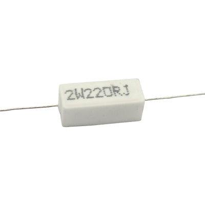 RESISTENCIA DE ALAMBRE 220 OHMS 2 WATTS 10% TOLERANCIA RA-220E/2W