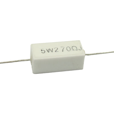 RESISTENCIA DE ALAMBRE 270 OHMS 5 WATTS 10% TOLERANCIA RA-270E/5W