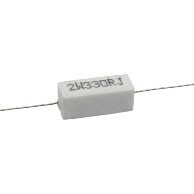 RESISTENCIA DE ALAMBRE 330 OHMS 2 WATTS 10% TOLERANCIA RA-330E/2W