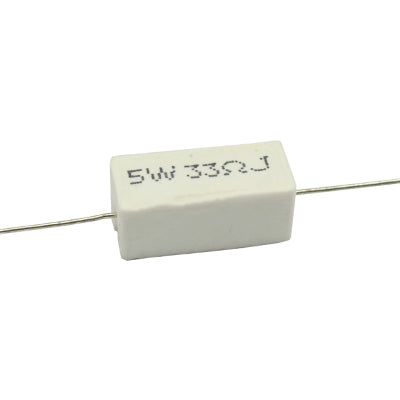 RESISTENCIA DE ALAMBRE 33 OHMS 5 WATTS 10% TOLERANCIA RA-33E/5W