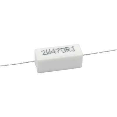 RESISTENCIA DE ALAMBRE 470 OHMS 2 WATTS 10% TOLERANCIA RA-470E/2W