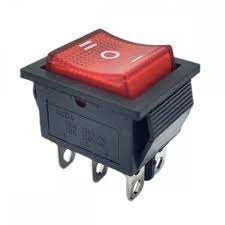 SWITCHILUMINADO ON-OFF-ON 6 PIN 20A/125V.                 SW-147.