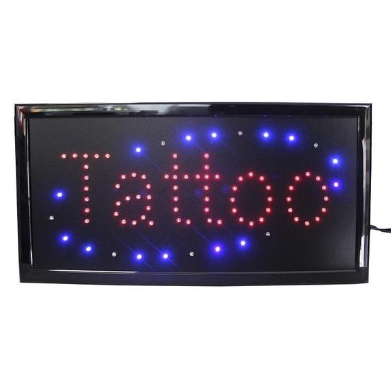 ANUNCIO LUMINOSO DE LEDS     TATUAJES.